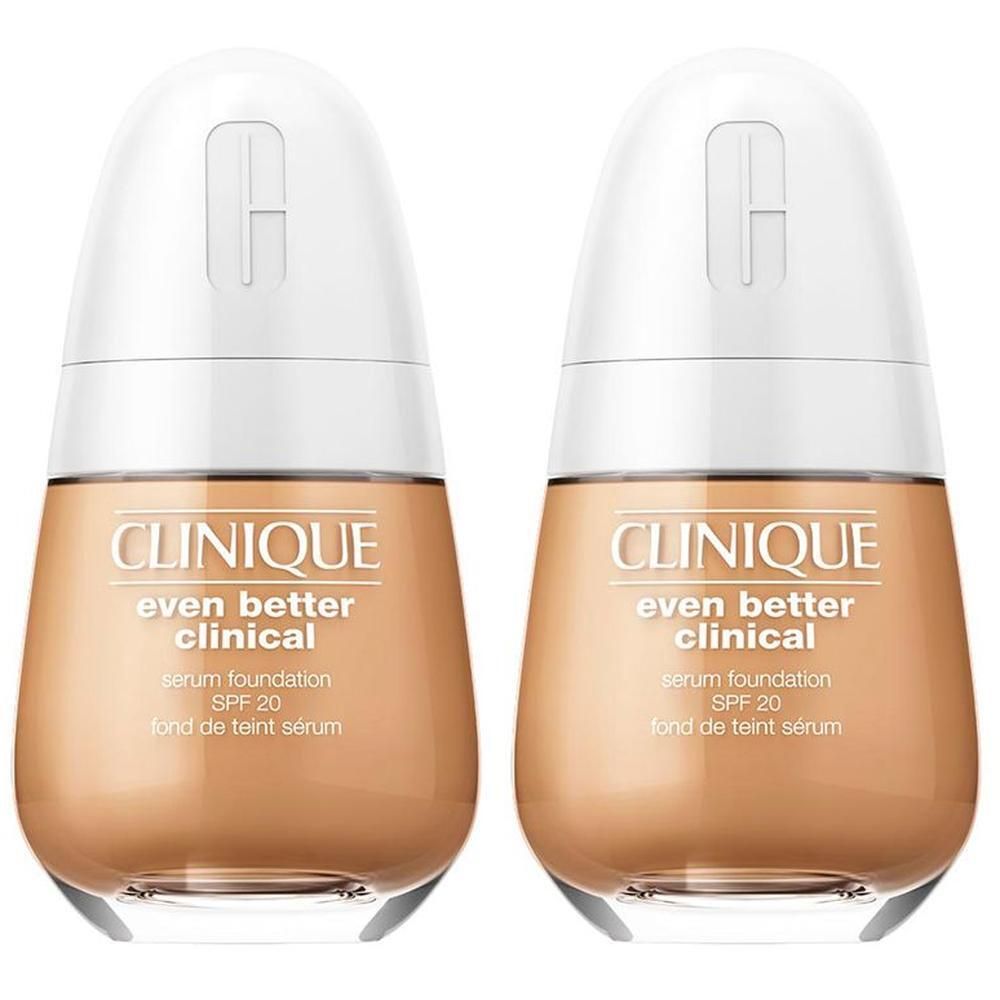 Zwei Clinique Even Better Clinical Serum Foundation Flaschen, LSF 20, Farbton Oat.