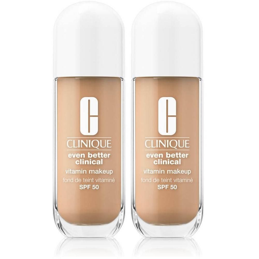 Zwei Flaschen Clinique Even Better Clinical Vitamin Makeup SPF 50 in Medium Cool 2.