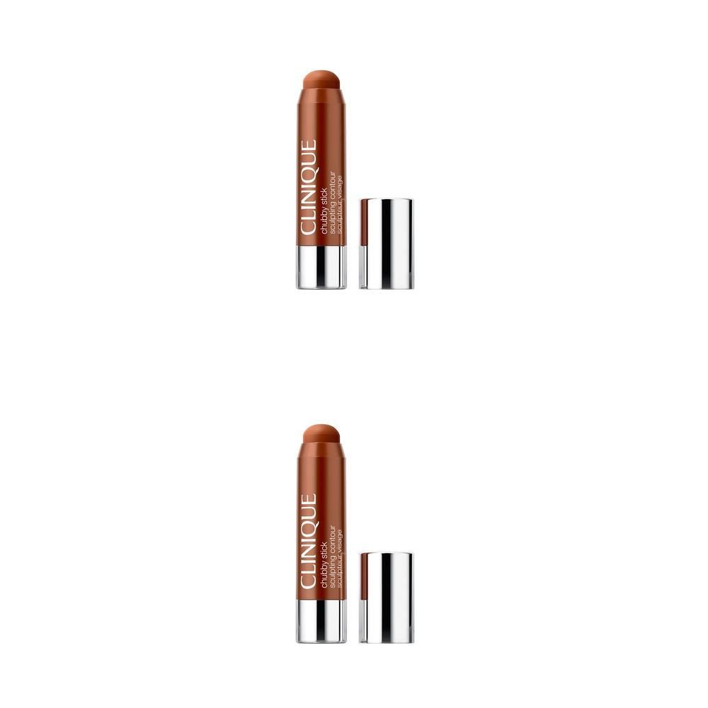 Zwei CLINIQUE Chubby Stick Konturstifte in Braun.