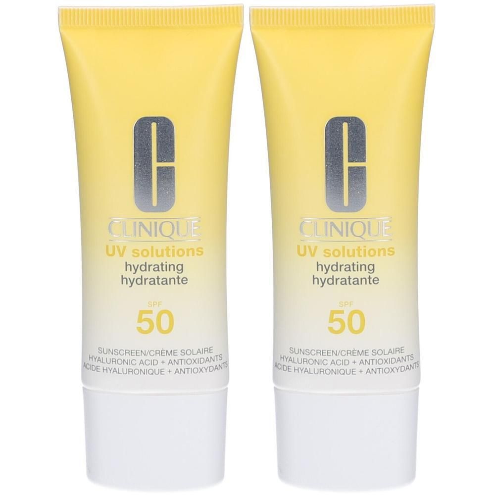 Clinique UV Solutions Hydrating Spf50 40ml x2 2x40 ml Sonnenschutzcreme