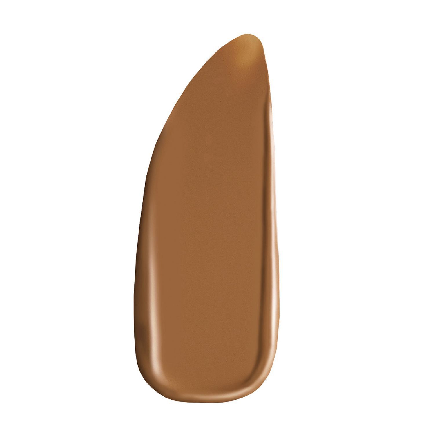 Ein goldbrauner Make-up-Fleck mit einem schrägen Applikator.