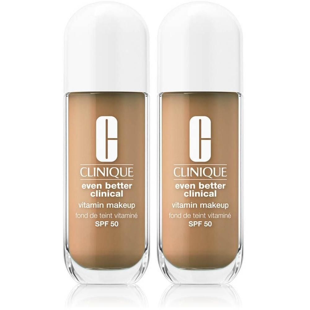 Zwei Flaschen Clinique Even Better Clinical Vitamin Makeup SPF 50 in Medium Cool 4.