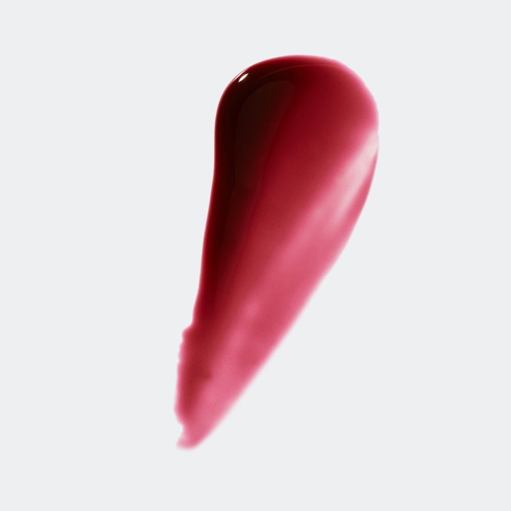 Ein Klecks Clinique Pop™ Lip + Cheek Oil in dunklem Rosaton.