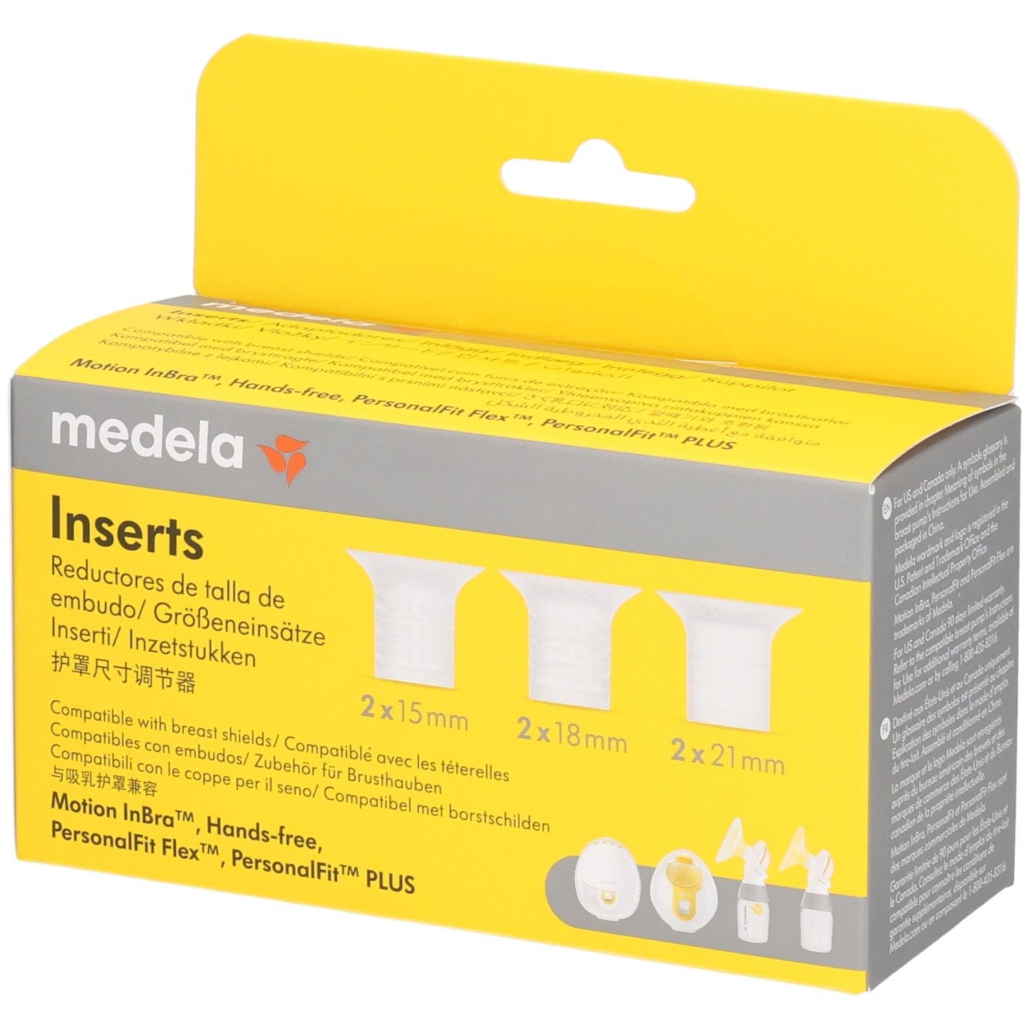 Medela Inserts pour téterelle – 21 mm, 18 mm & 15 mm