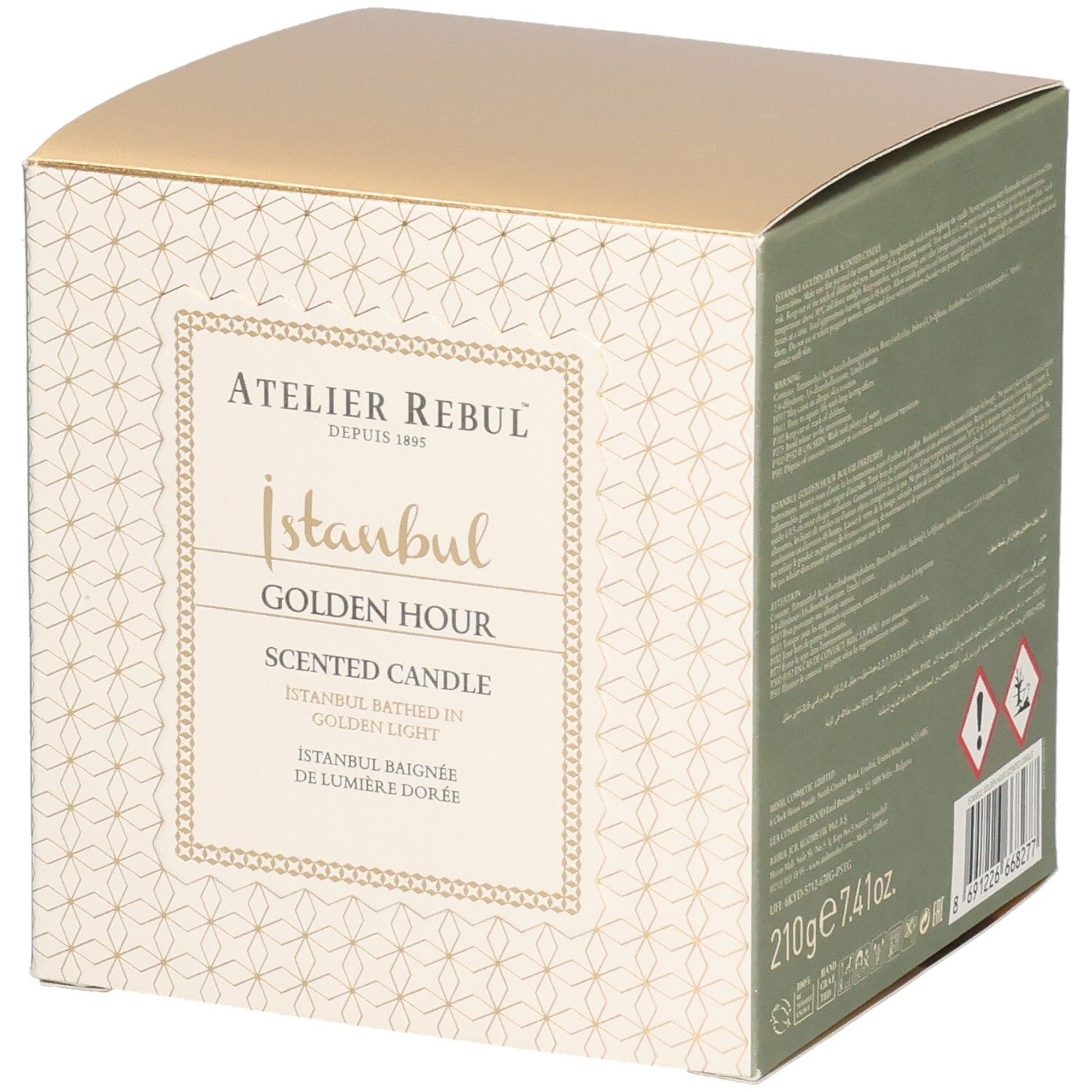 Atelier Rebul istanbul golden hour geurkaars 210gr 210 g Keine Angabe