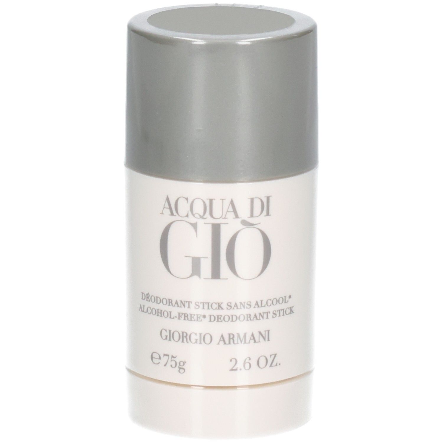 Giorgio Armani Acqua Di Gio Deodorant Stick, 75g. Vorderansicht des Deosticks.