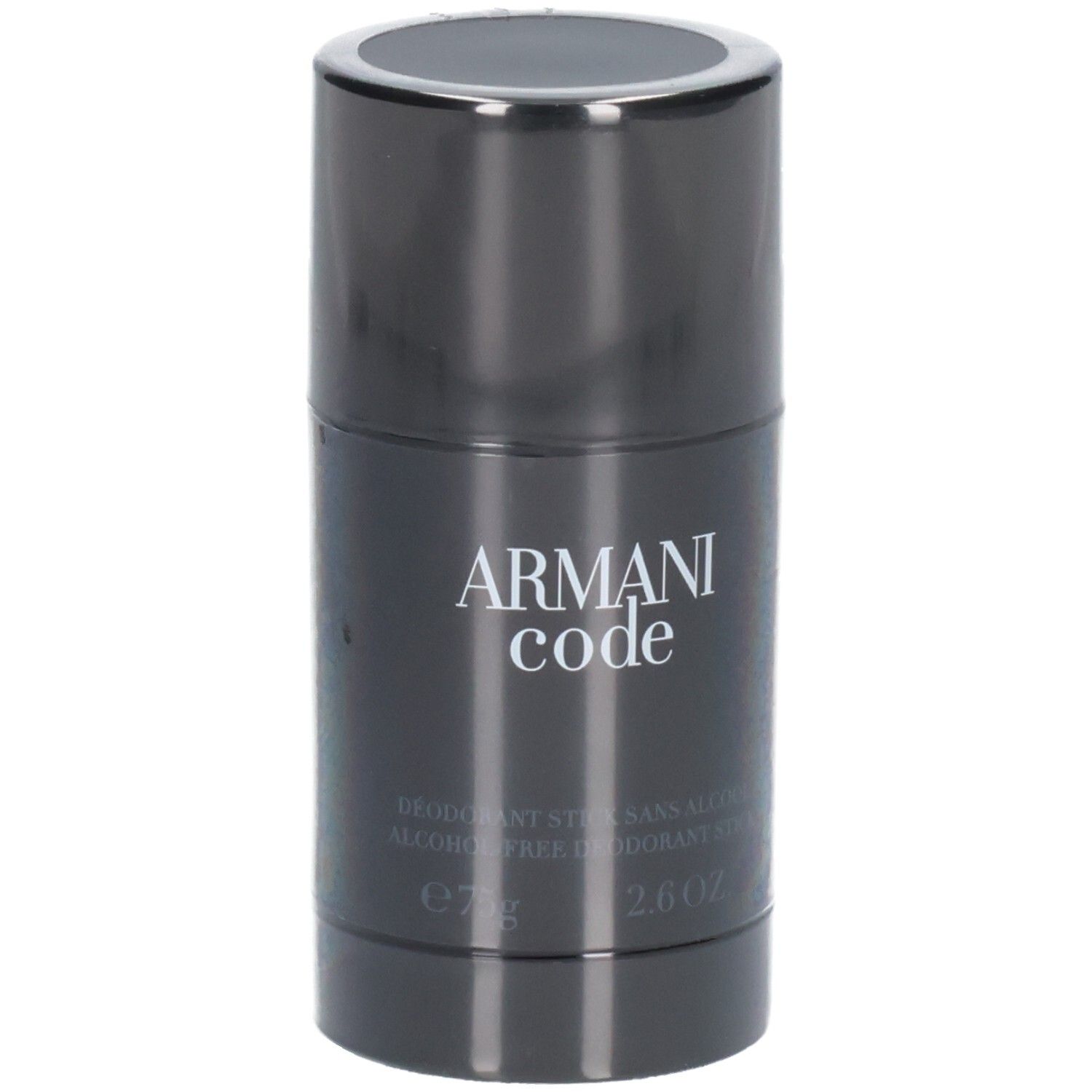 Armani Code Deostick, 75g, schwarzer Behälter.