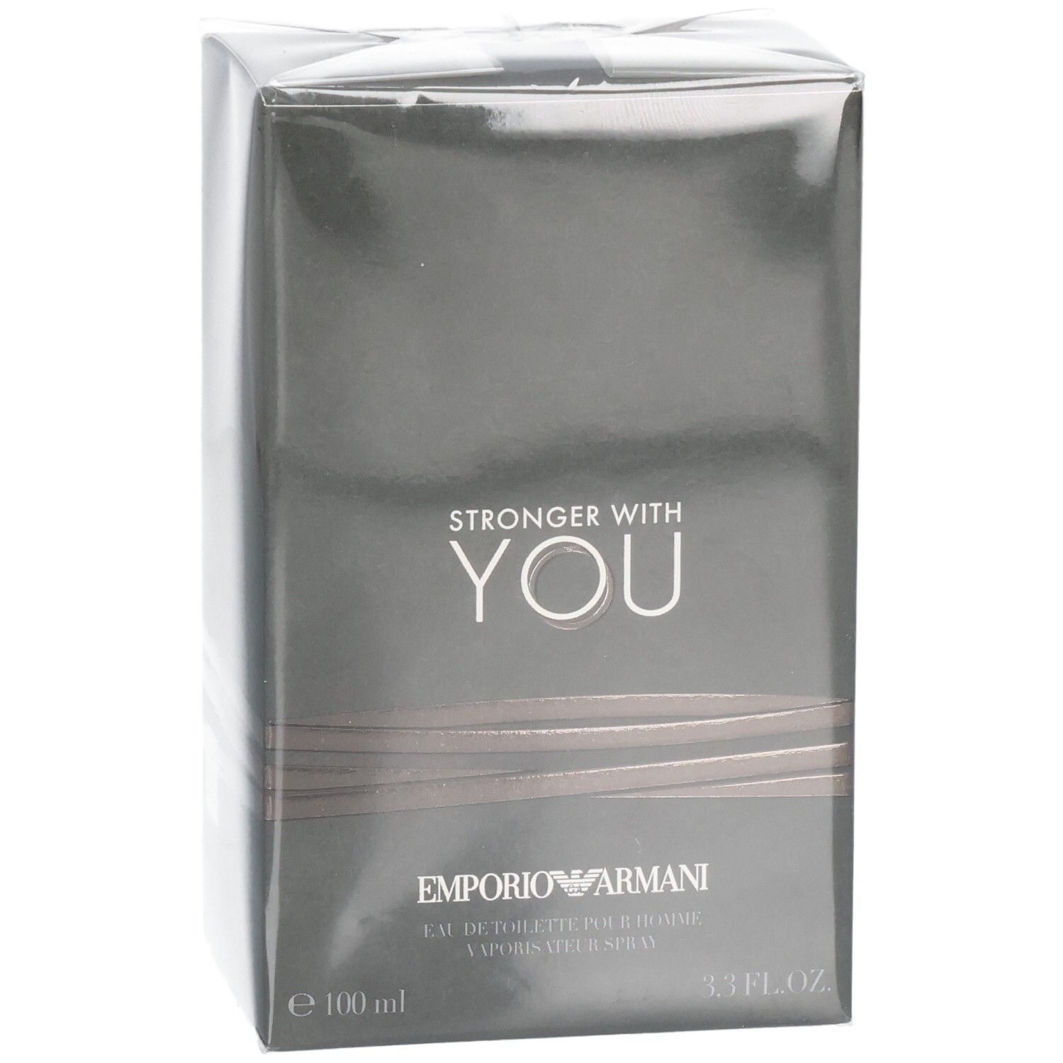Emporio Armani Stronger With You Eau de Toilette für Herren, 100 ml Sprühflasche.