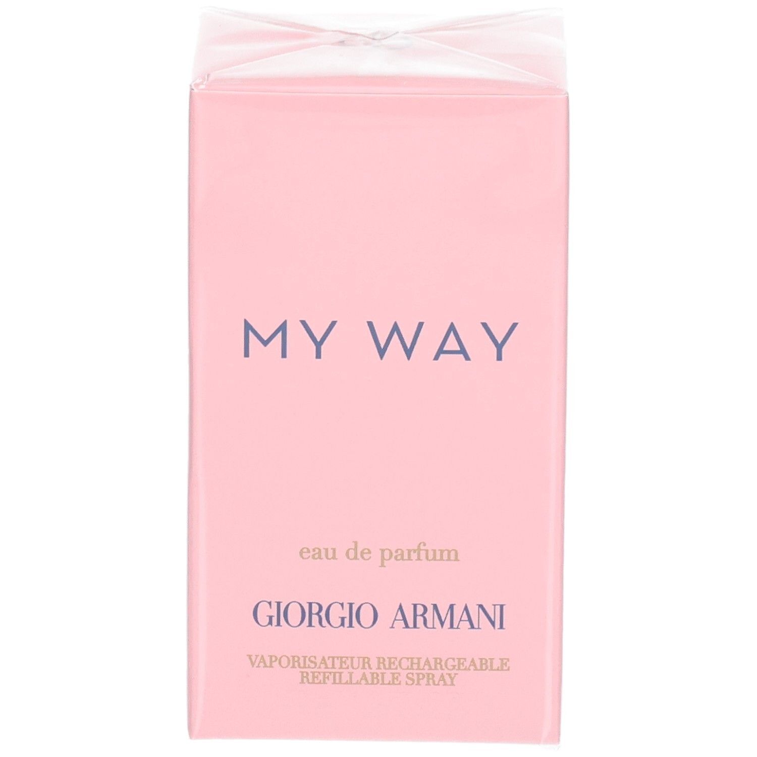 Vorderseite der Giorgio Armani My Way Eau de Parfum Verpackung, 50ml.