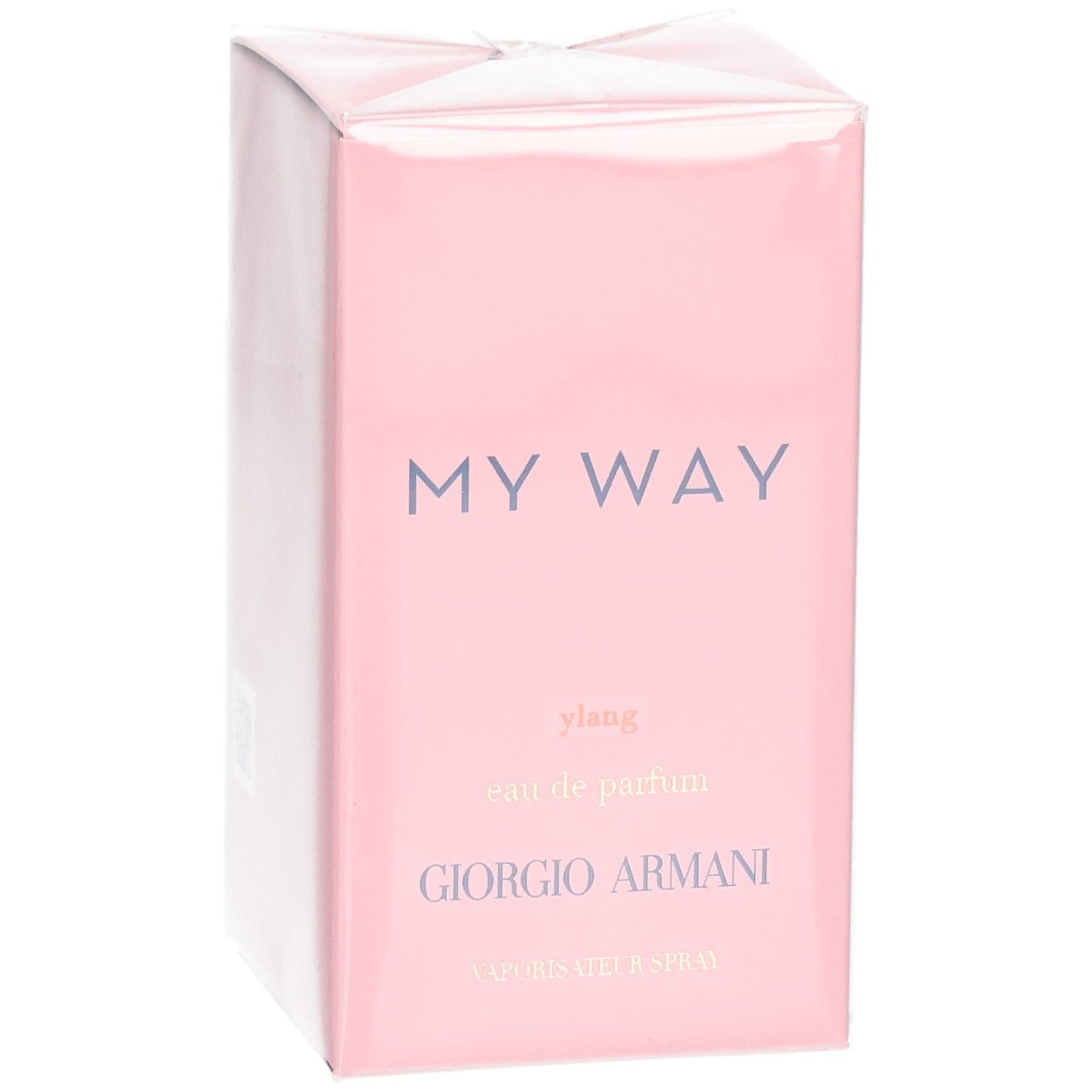 Giorgio Armani My Way Ylang Eau de Parfum 50ml Verpackung, leicht schräg.