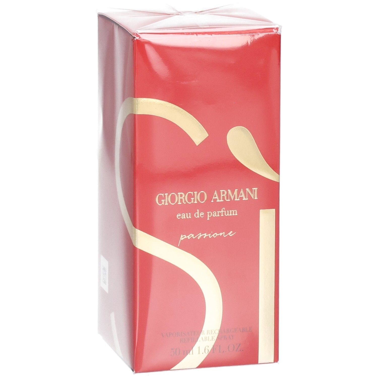 Giorgio Armani Sì Passione Eau de Parfum 50ml in roter Verpackung.