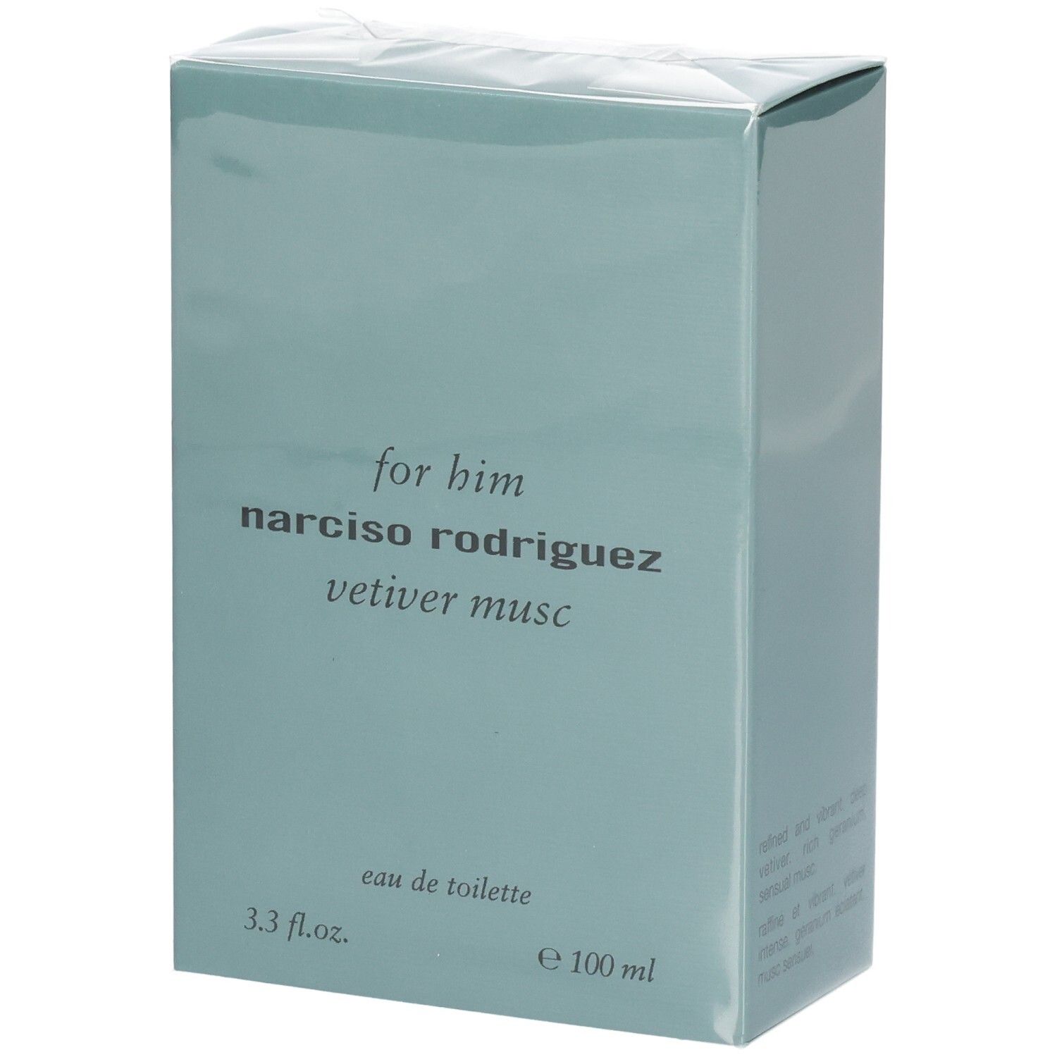 Narciso Rodriguez For Him Vetiver Musc Eau de Toilette, 100 ml.
