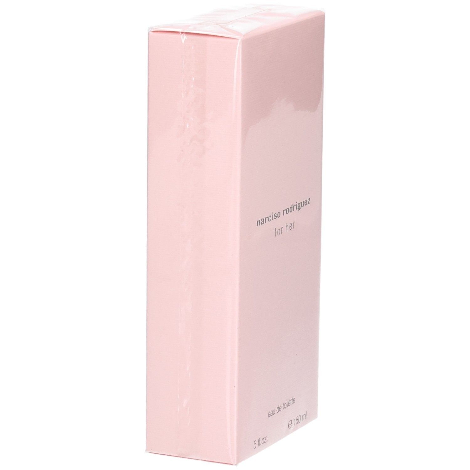 Narciso Rodriguez For Her Eau de Toilette, rosa Verpackung, Seite.