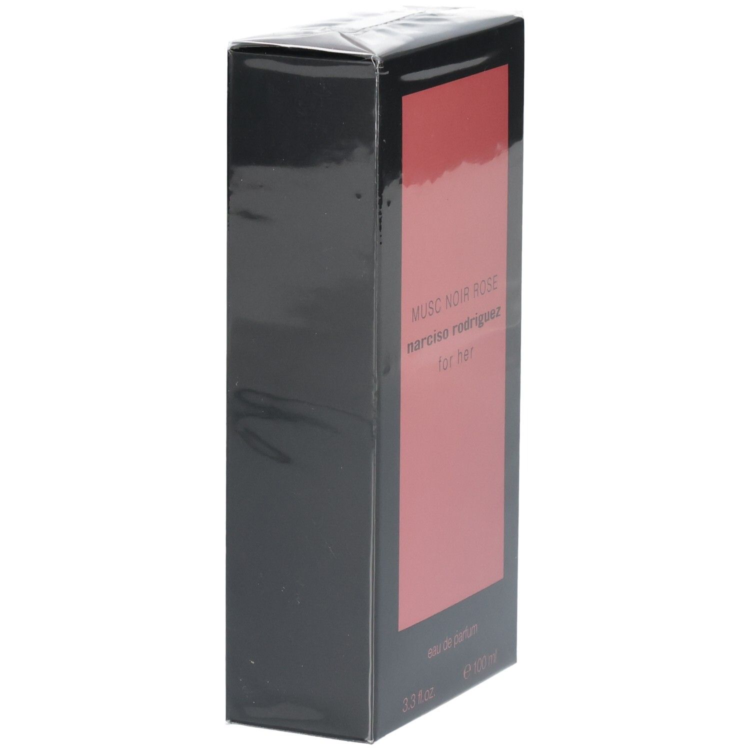 Verpackung von Narciso Rodriguez For Her Musc Noir Rose Eau de Parfum, 100 ml.