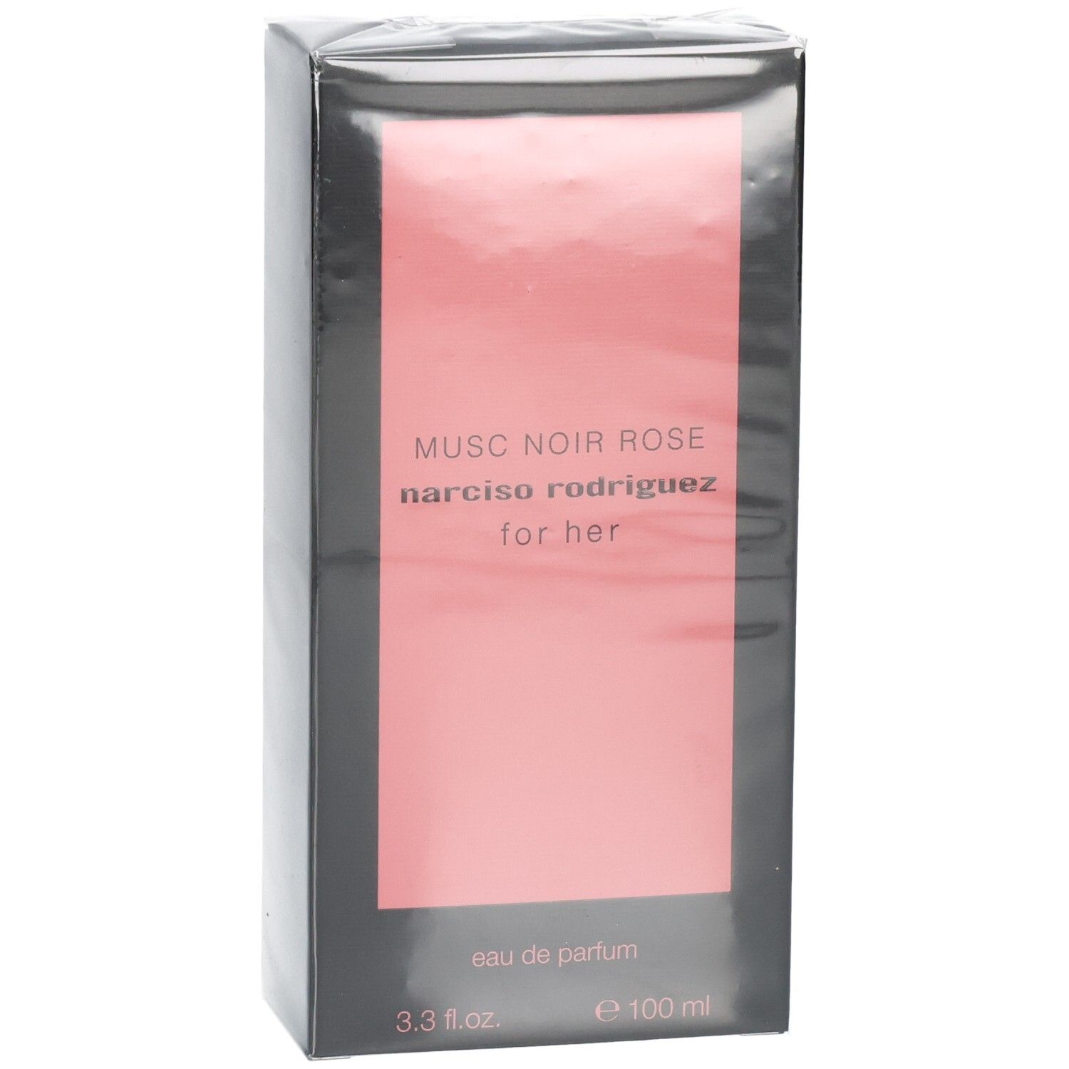 Verpackung von Narciso Rodriguez For Her Musc Noir Rose Eau de Parfum, 100 ml.