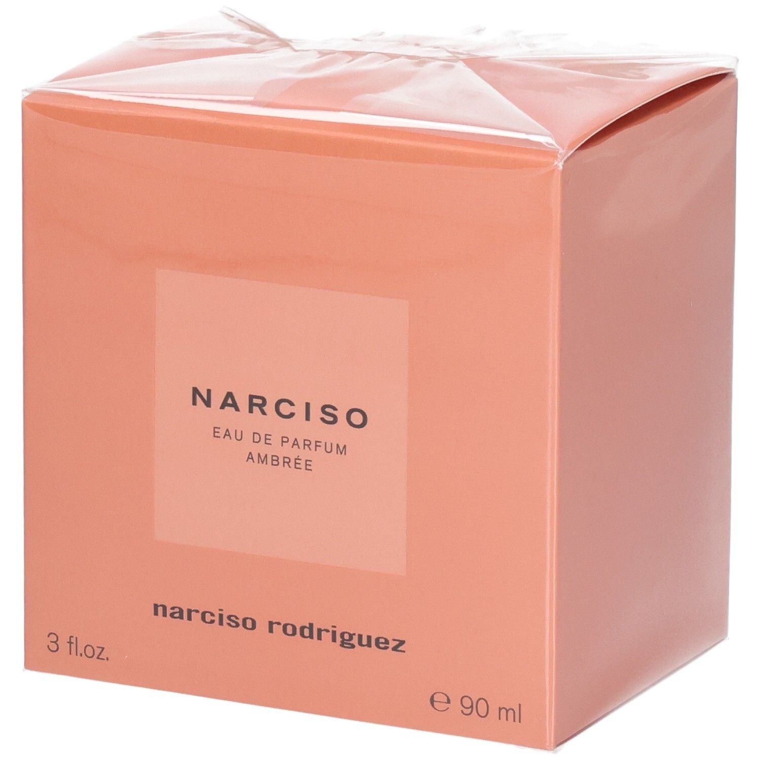 Verpackung von Narciso Ambrée Eau de Parfum Natural Spray, 90 ml.