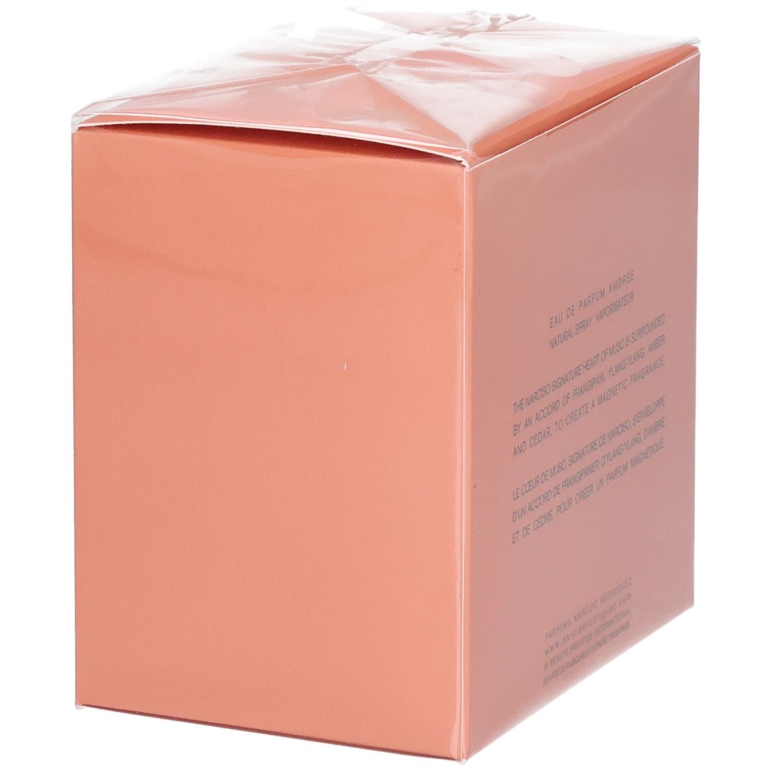 Verpackung von Narciso Ambrée Eau de Parfum Natural Spray, 90 ml.