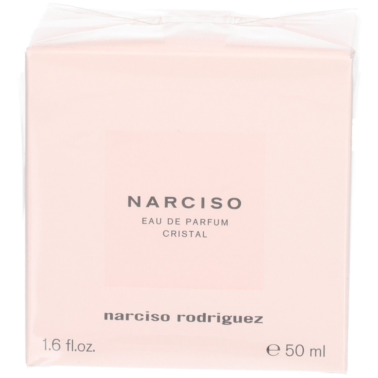 Verpackung von Narciso Rodriguez Eau de Parfum Cristal, 50 ml.
