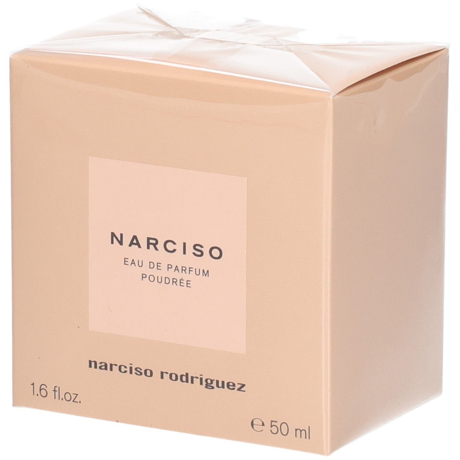 Verpackung von Narciso Rodriguez Narciso Poudrée Eau de Parfum, 50 ml.
