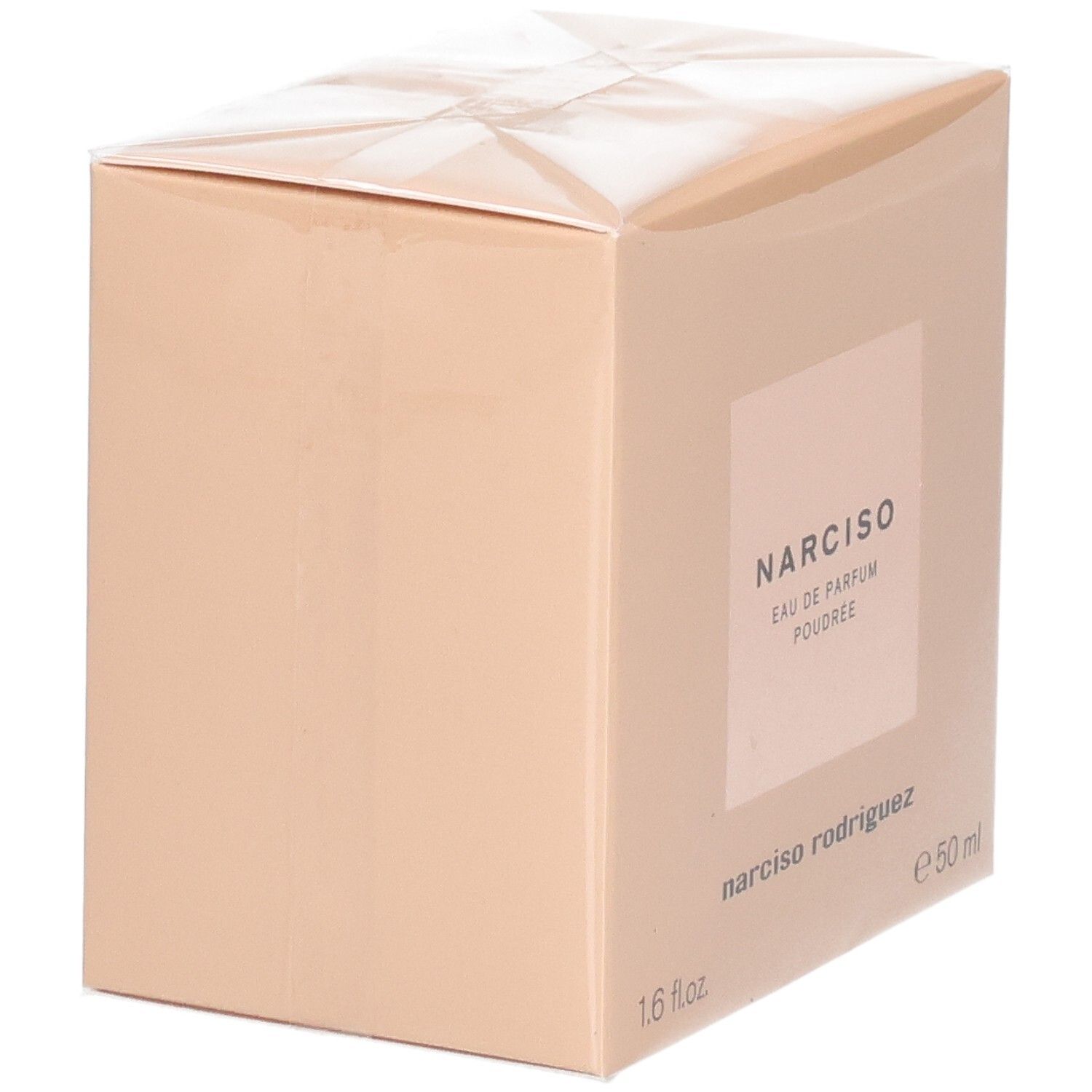 Verpackung von Narciso Rodriguez Narciso Poudrée Eau de Parfum, 50 ml.