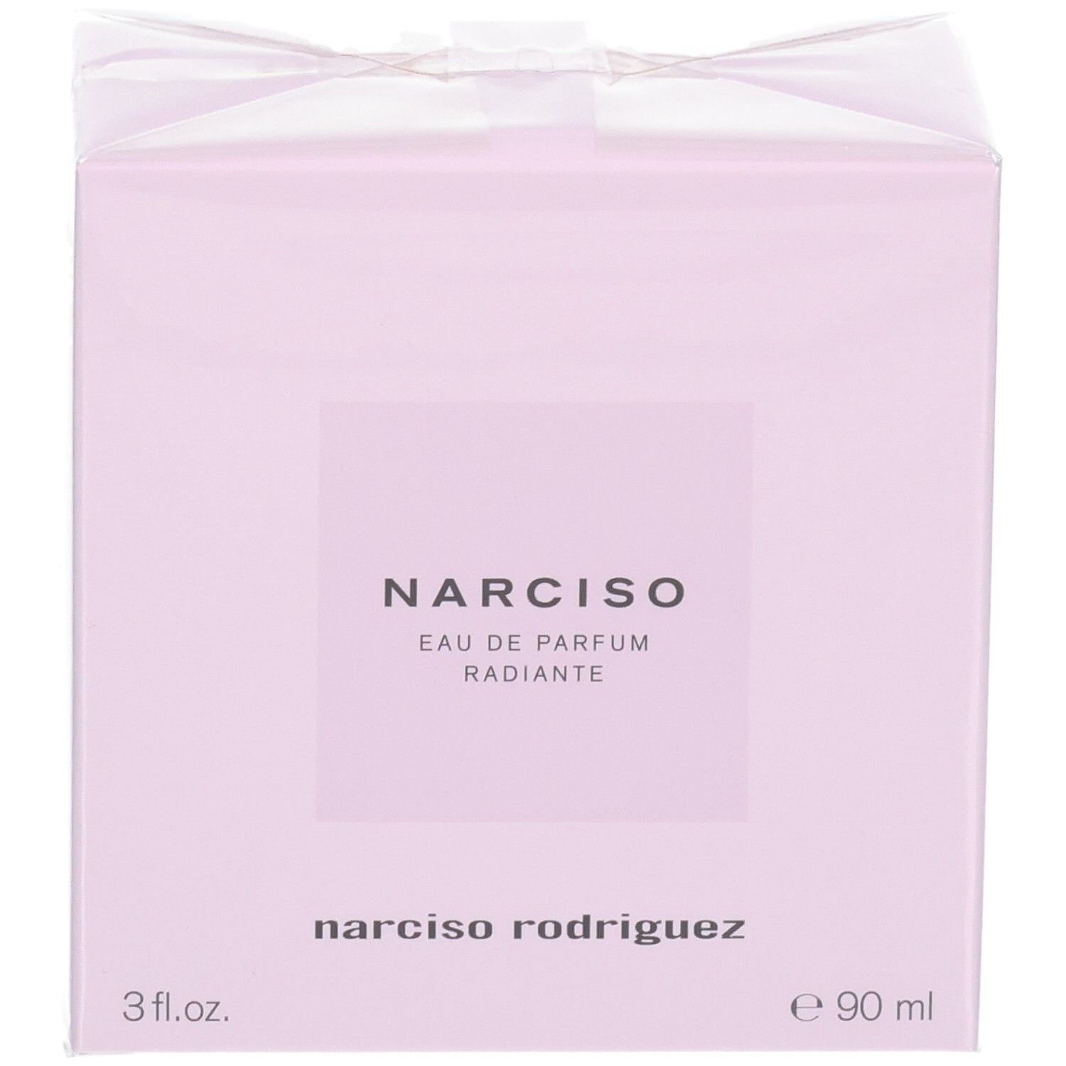 Verpackung von Narciso Eau de Parfum Radiante, 90 ml.