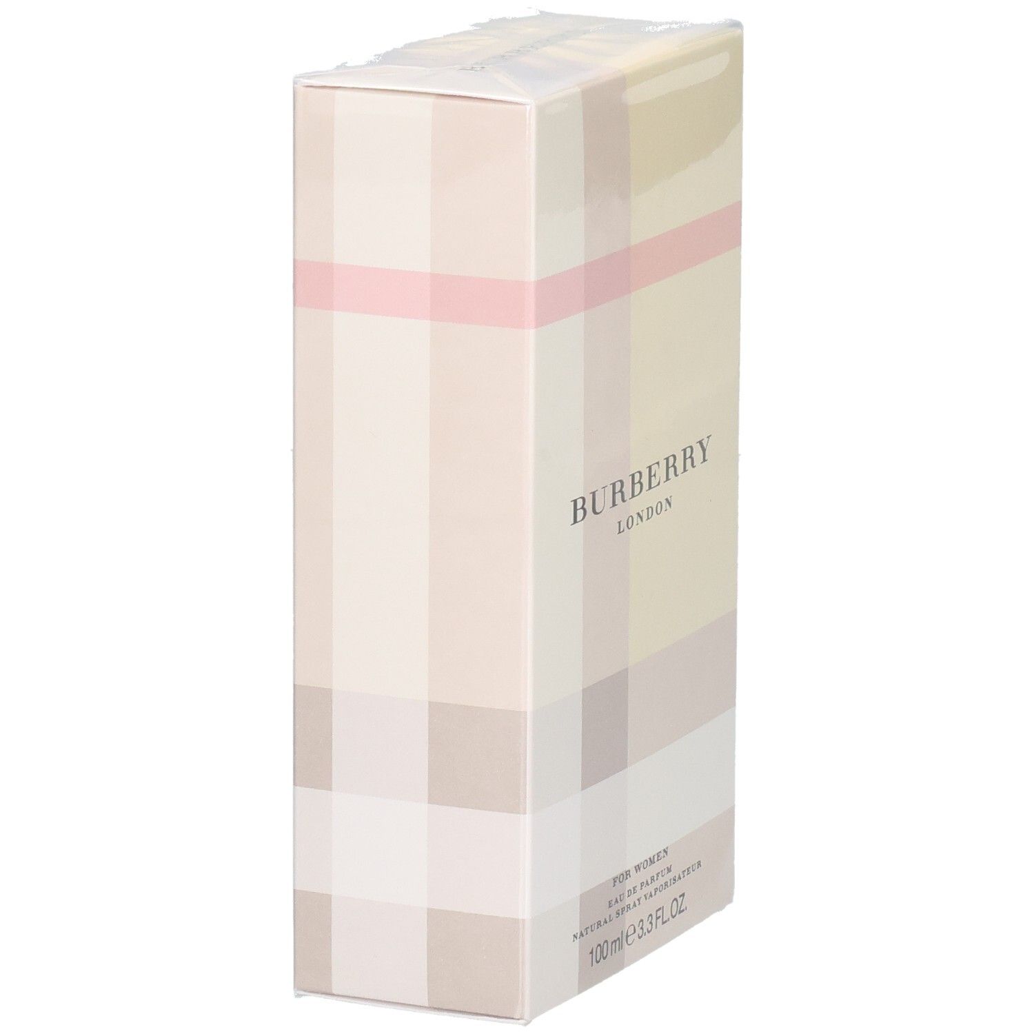 Verpackung von Burberry London Eau de Parfum für Damen, Seitenansicht.