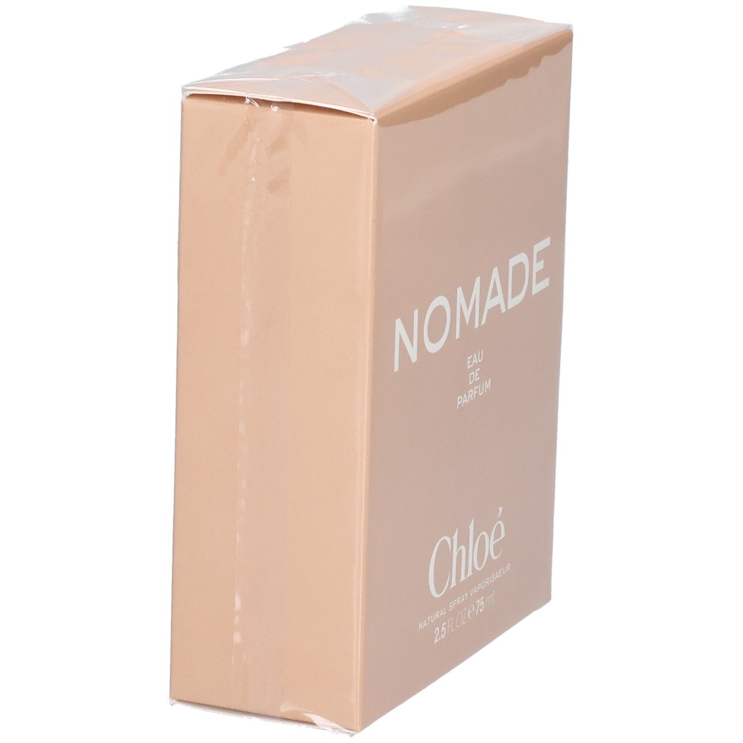 Chloé Nomade Eau de Parfum Spray 75ml Umverpackung, Seitenansicht.
