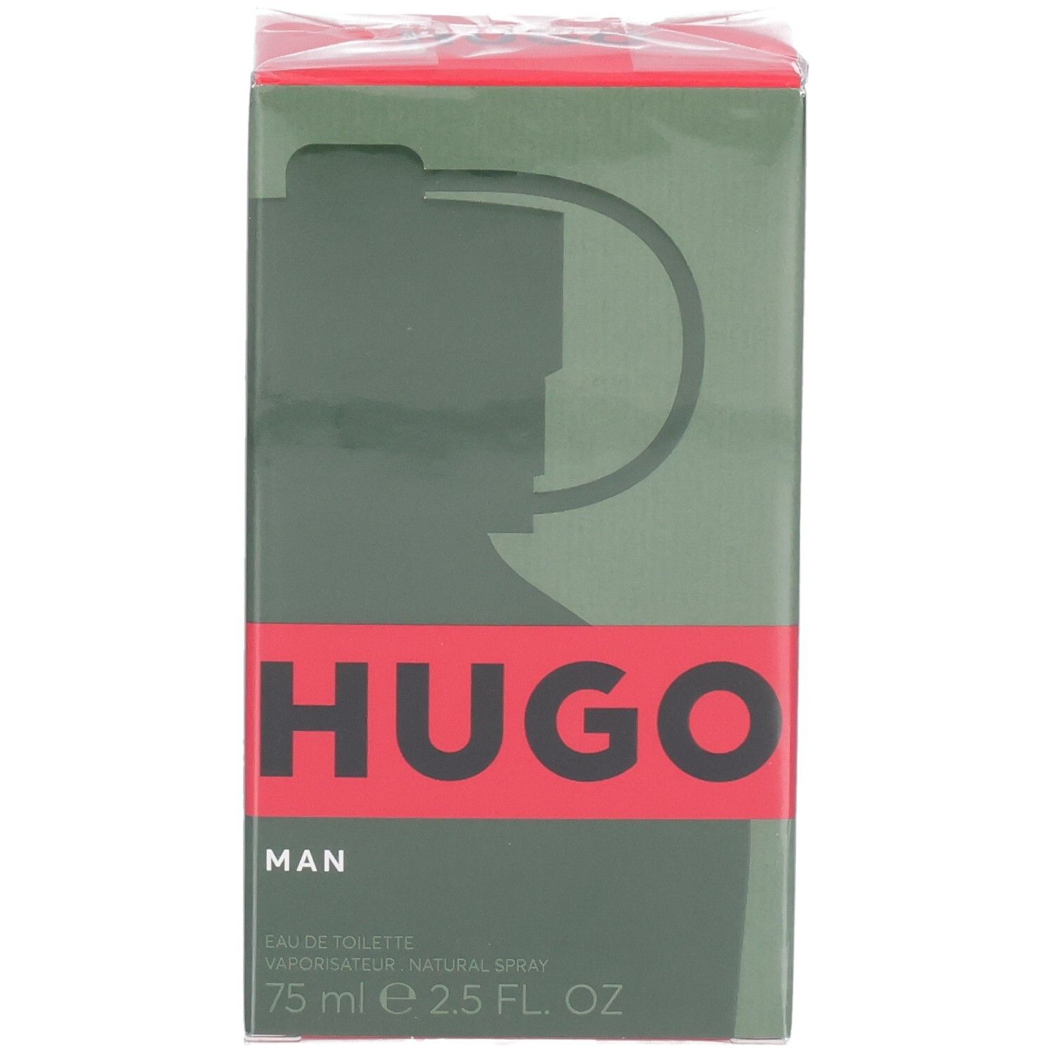 Hugo Boss Man Eau de Toilette Kartonverpackung, Vorderseite.