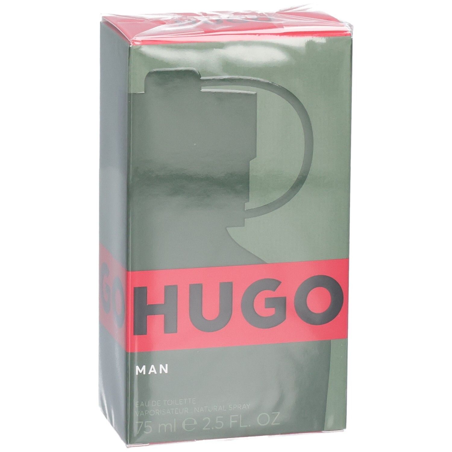 Hugo Boss Man Eau de Toilette Kartonverpackung, Vorderseite.