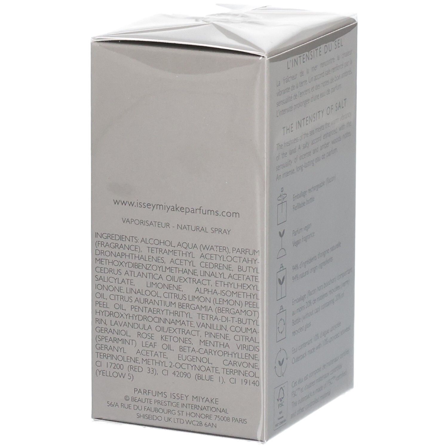 Issey Miyake Le Sel d'Issey Eau de Parfum, 50ml, wiederbefüllbar.