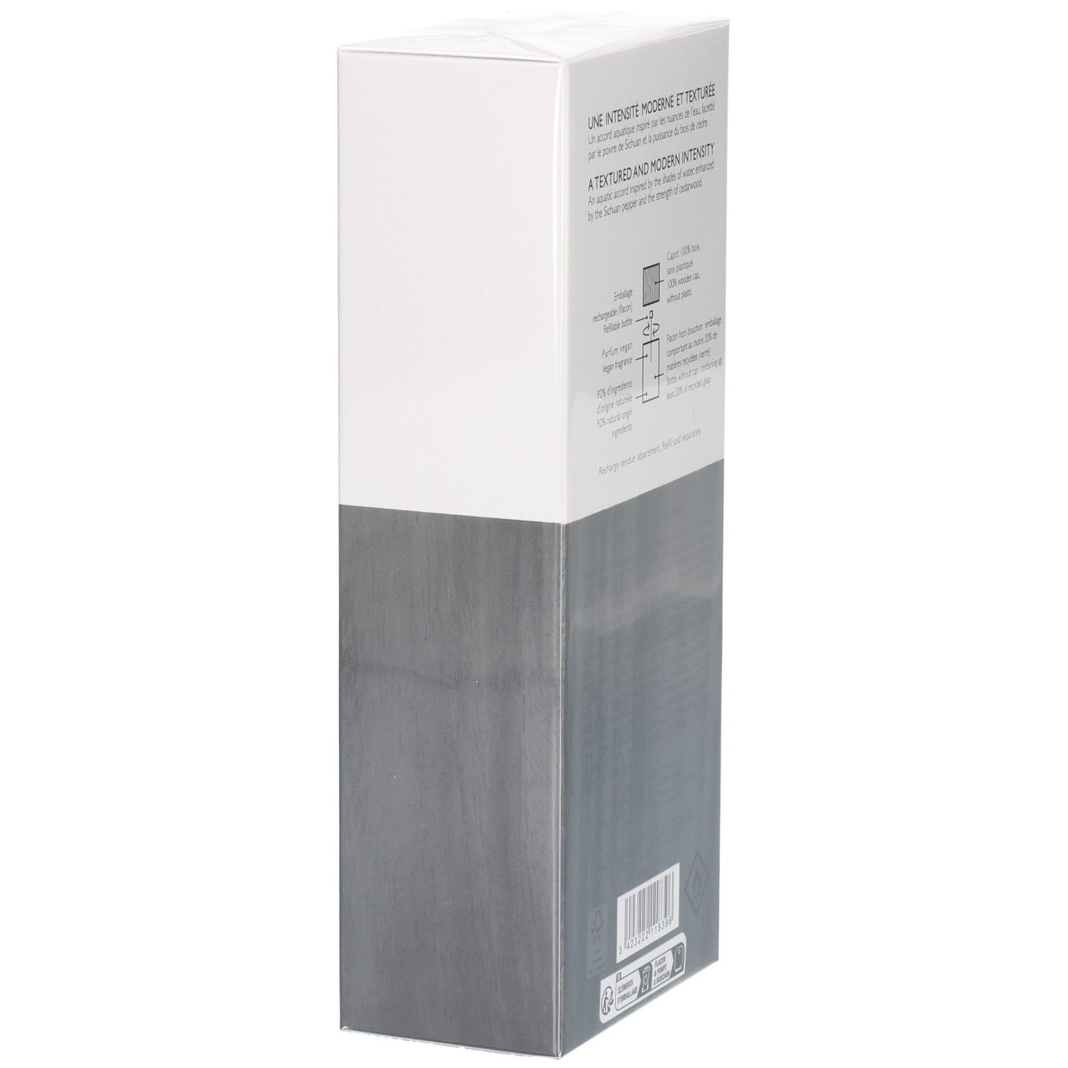 Seitenansicht der Issey Miyake L'Eau d'Issey Pour Homme Eau de Parfum Geschenkbox.