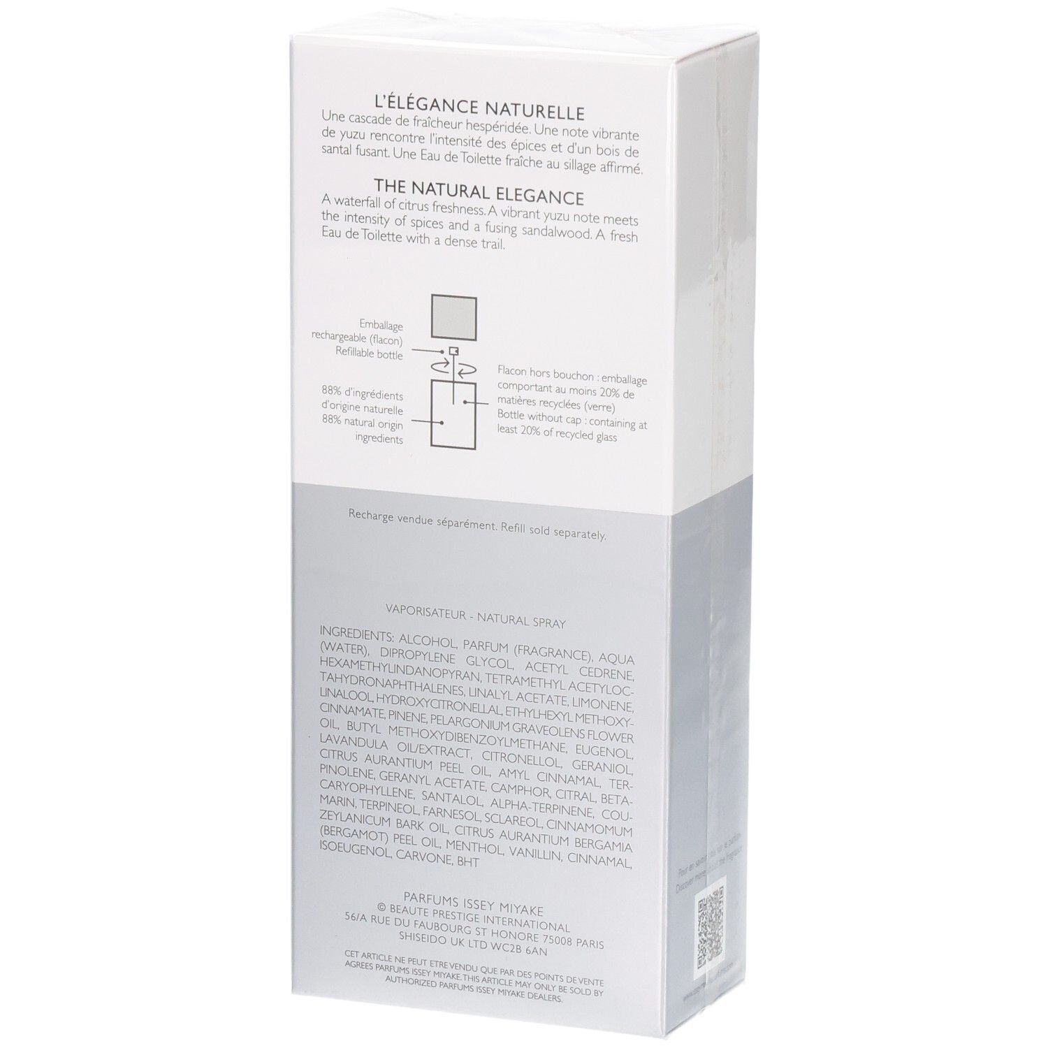 Issey Miyake L'eau d'Issey Pour Homme Eau de Toilette Karton, Seite.