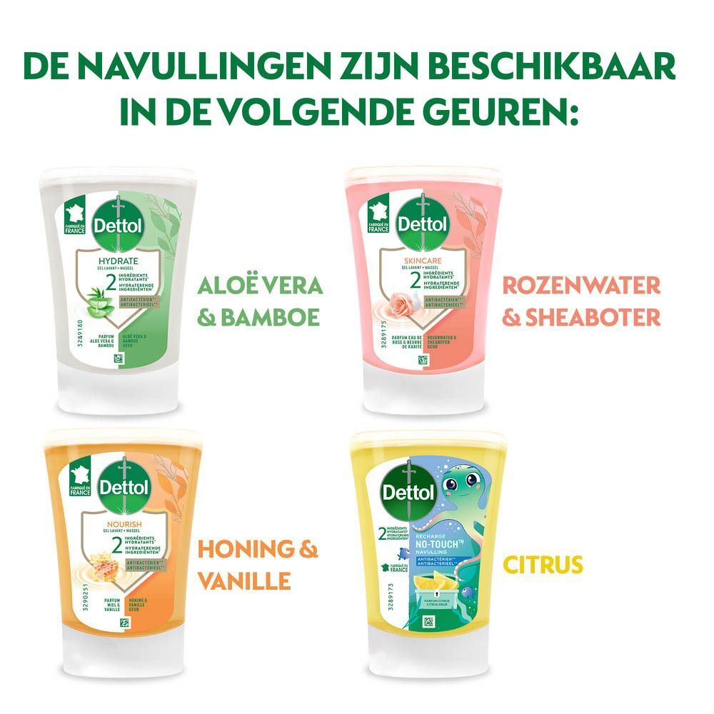 Dettol Nourish No-Touch Navulling Antibacterieel Voedende Sheaboter