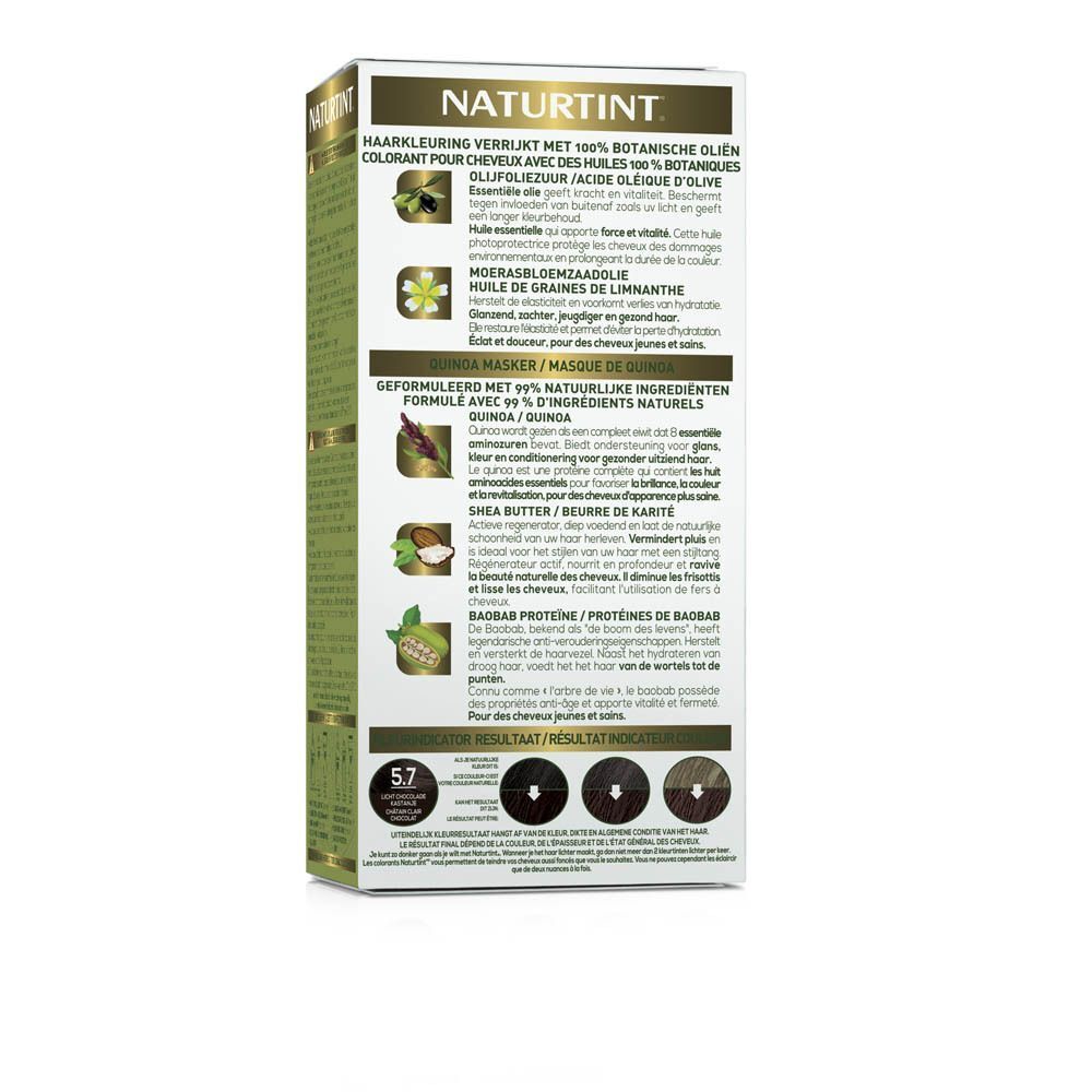 Naturtint Coloration Permanente Châtain Clair Chocolat 5.7