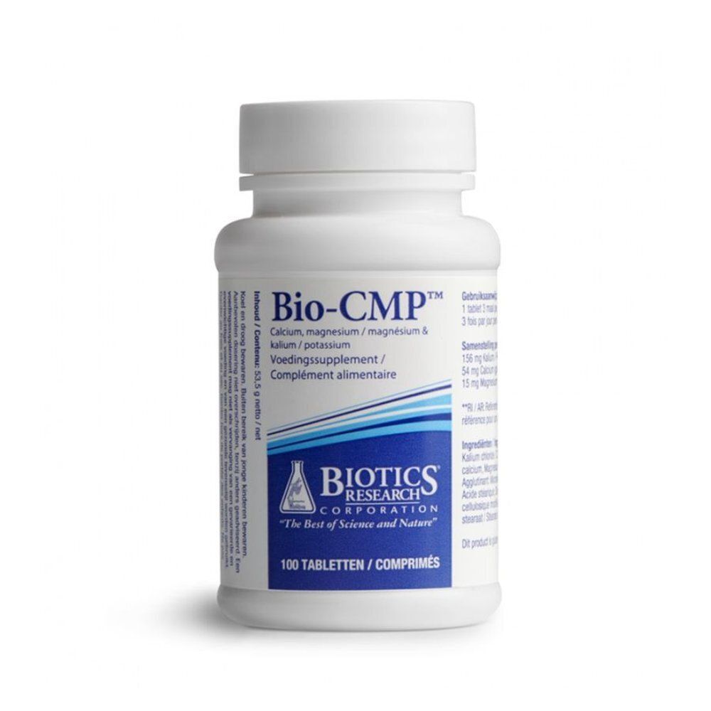 Bouteille Biotics Research Bio-CMP de 100 comprimés.
