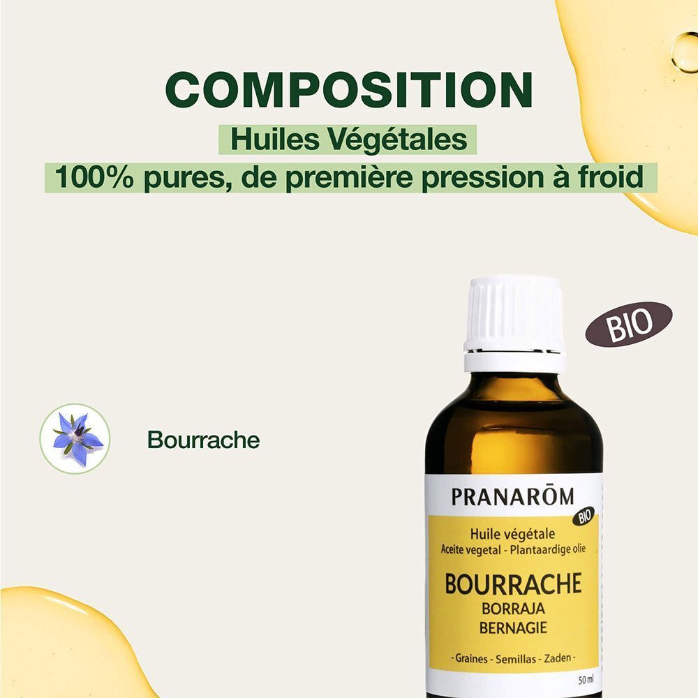 Pranarôm Huile Végétale Bourrache Bio
