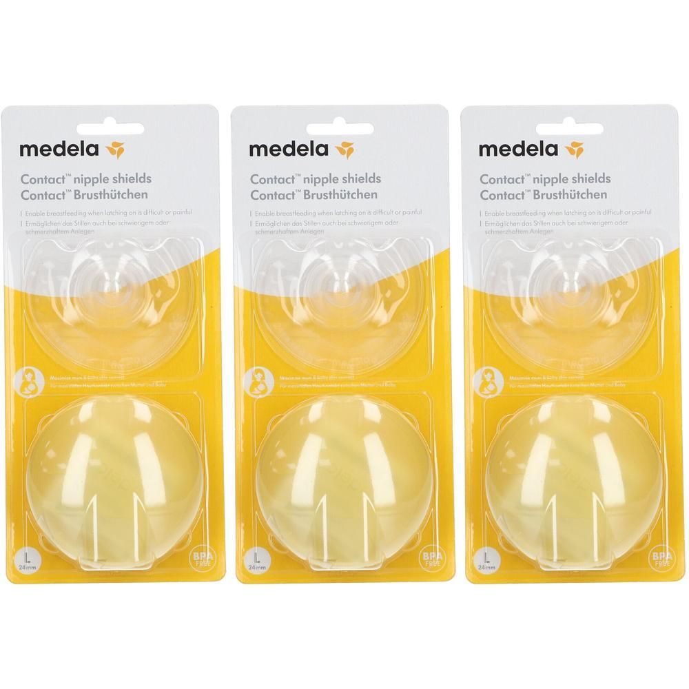 Medela Contact Tepelhoedje L (per paar) Met Bewaardoosje