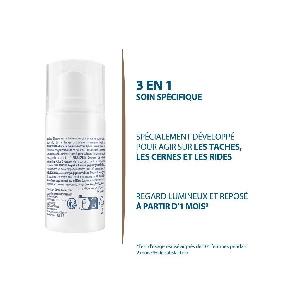 Ducray Melascreen Contour yeux anti-tâches | tâches brunes | cernes | rides