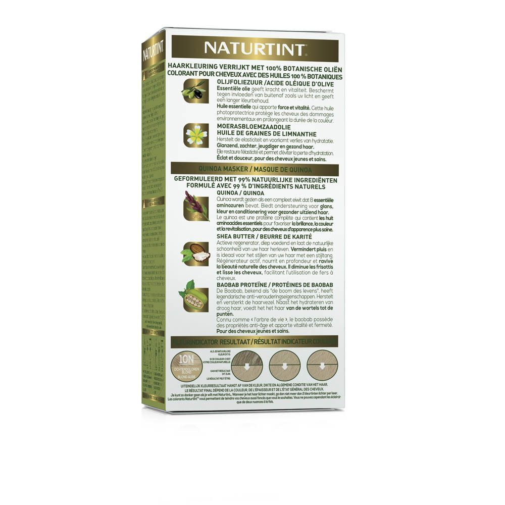 Naturtint Permanente Haarkleuring Ochtendgloren Blond 10N