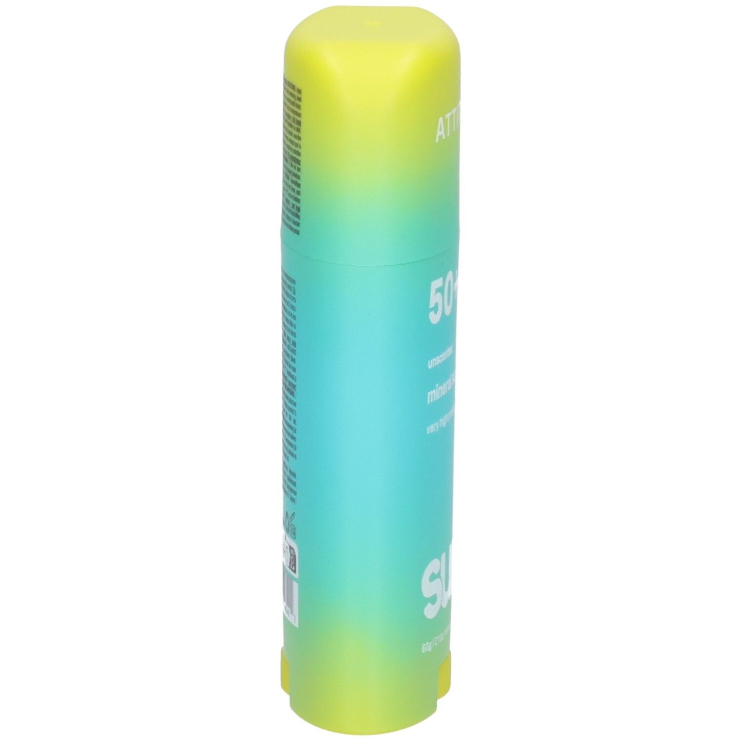 Attitude Écran Solaire Minéral Stick Visage & Corps SPF 50 Sans Parfum