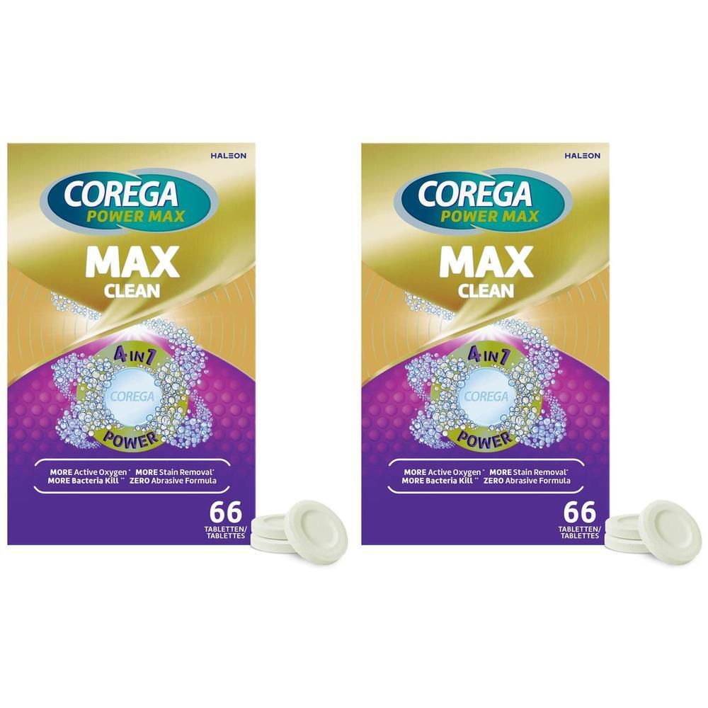 Corega Max Clean Comprimés 4-in-1 Power