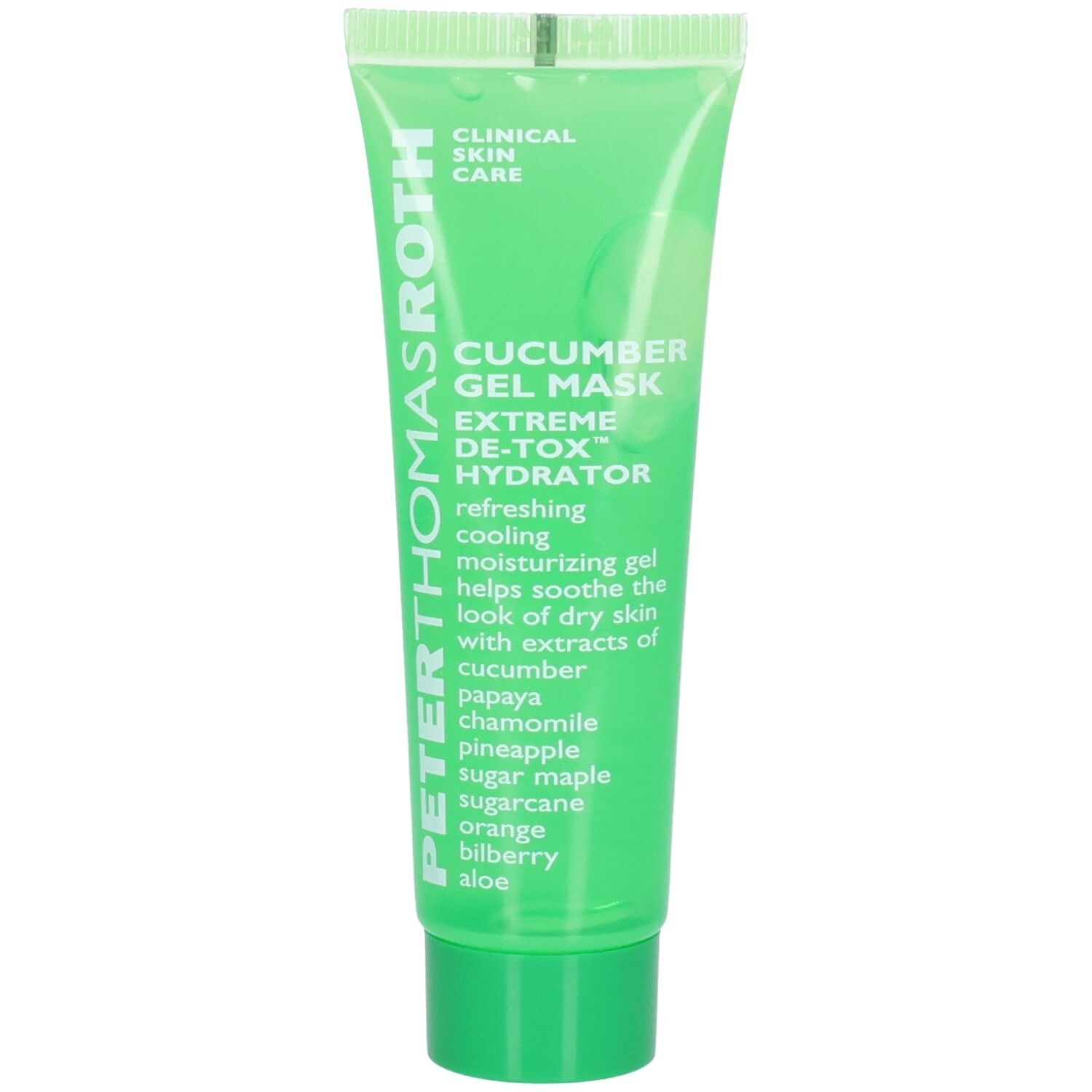 Peter Thomas Roth Cucumber Gel Mask Tube: CLINICAL SKIN CARE, EXTREME DE-TOX HYDRATOR, erfrischend, kühlend, feuchtigkeitsspendendes Gel.
