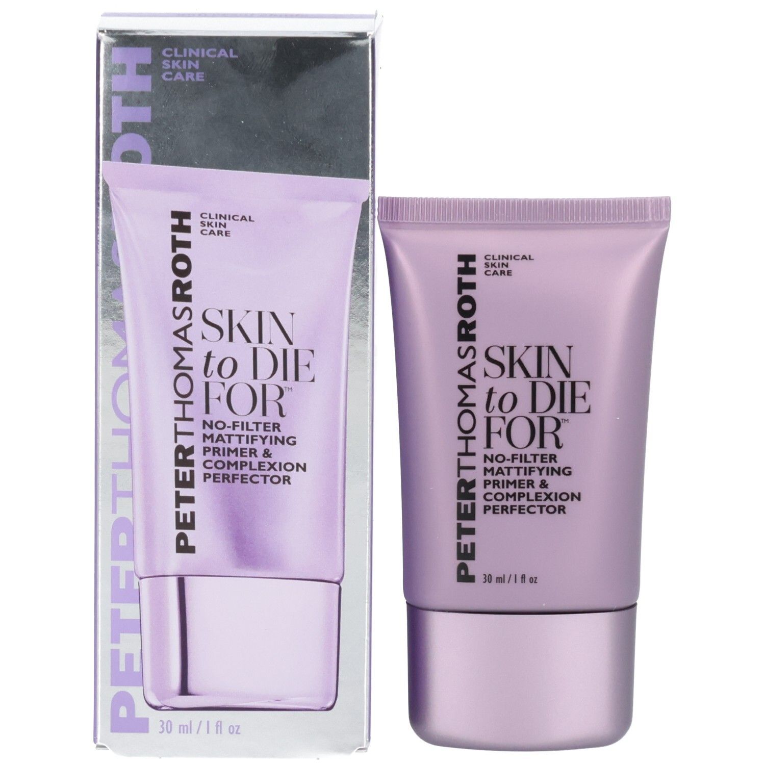 Peter Thomas Roth Skin To Die For Mattifying Primer und seine Verpackung.