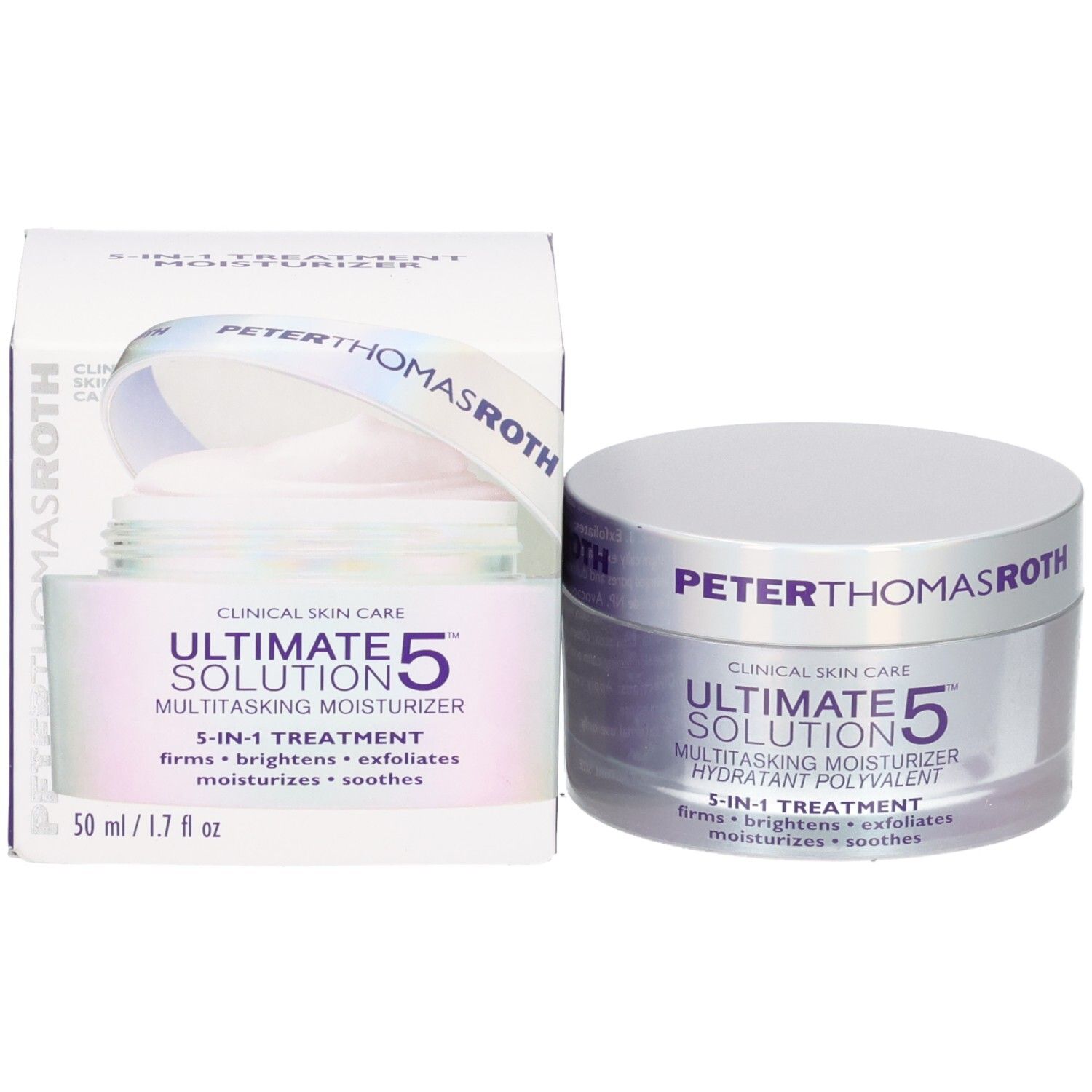 Peter Thomas Roth Ultimate Solution 5 Moisturizer Tiegel und Verpackung.
