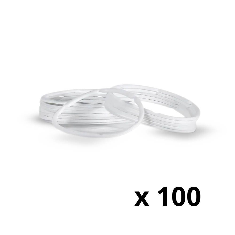 100 transparante Blephasteam Ringen.