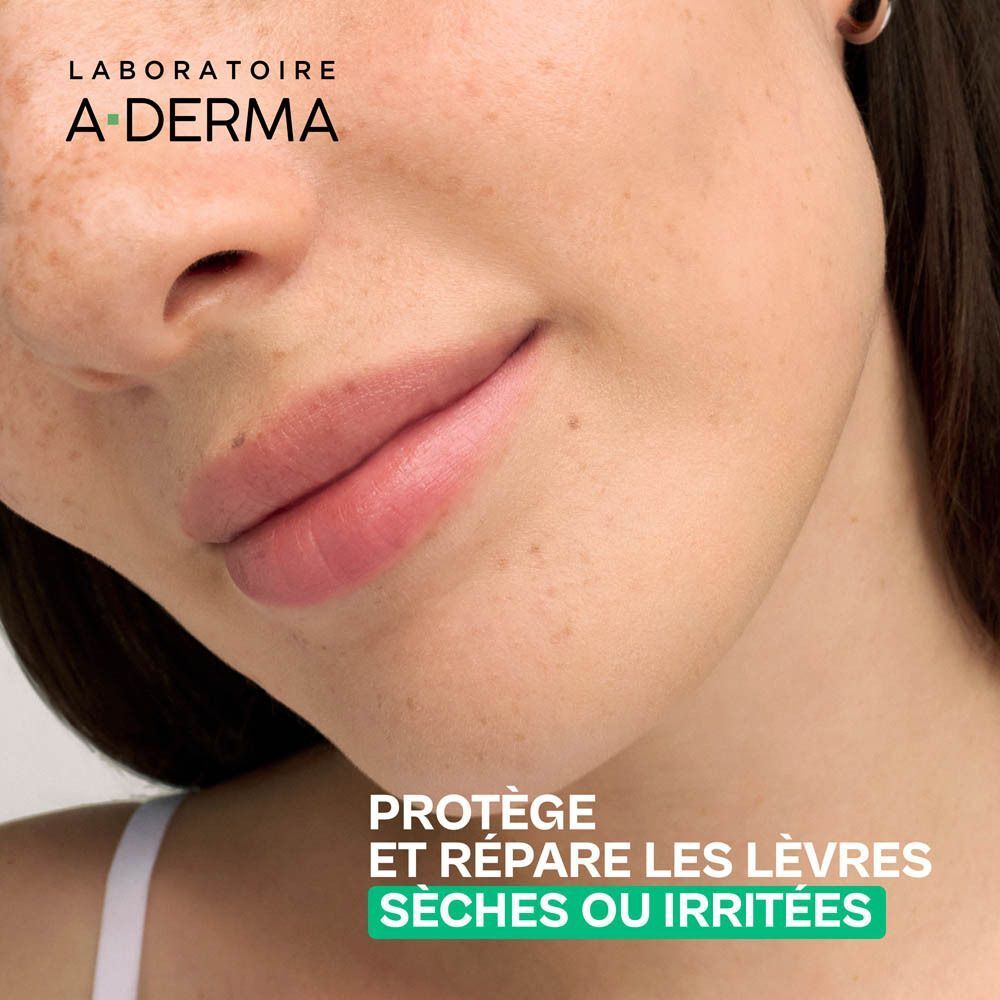 A-Derma Indispensables Stick Lèvres au Lait d'Avoine Rhealba | Lèvres fragiles | desséchées