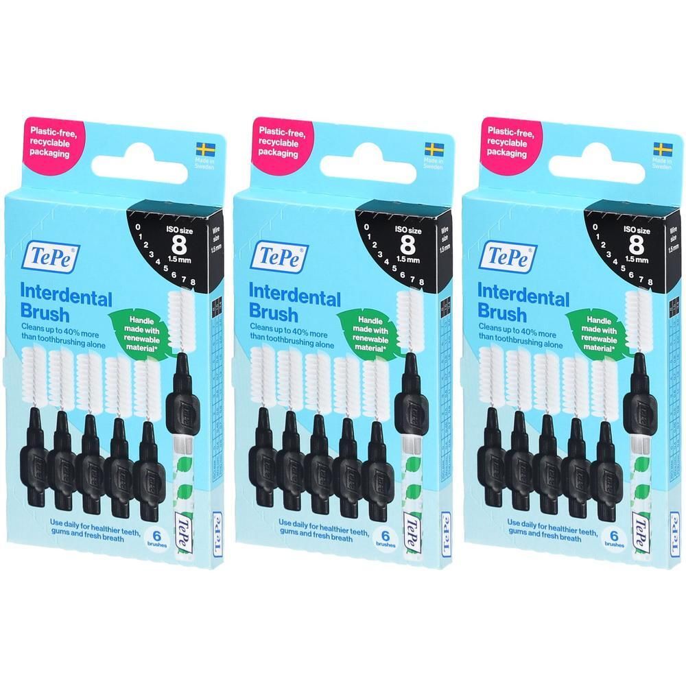 TePe Interdentale Borstel Original Zwart 1,5mm
