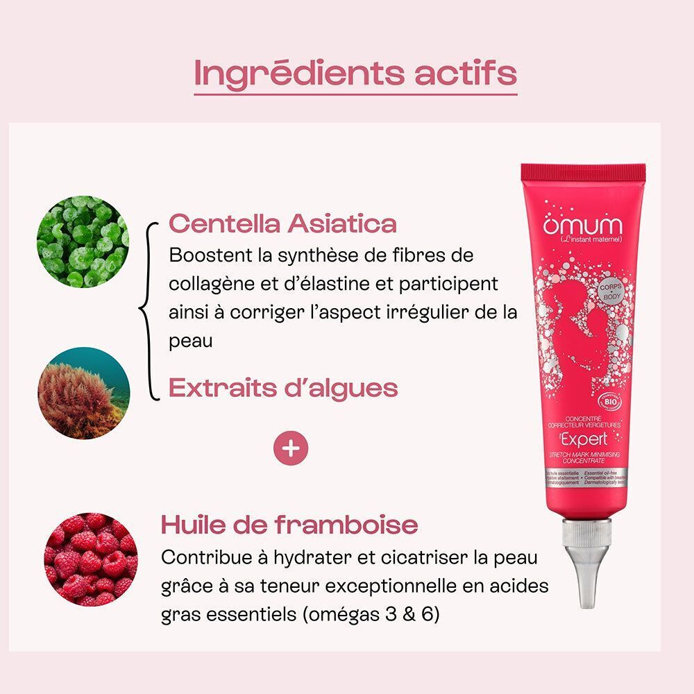 Omum l'Expert Concentré Correcteur contre les Vergetures Bio