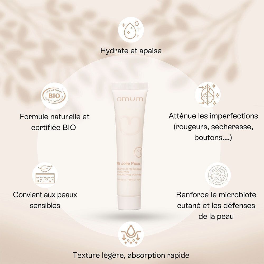 Omum ma Jolie Peau Crème Visage Hydratante Bio