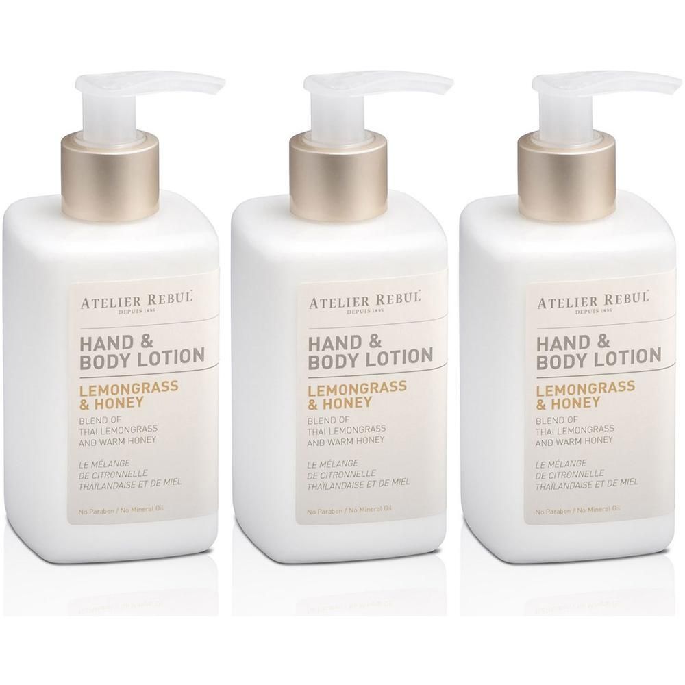 Atelier Rebul Lemongrass & Honey Hand Body Lotion x3 3x250 ml